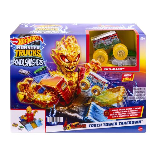 Hot Wheels Monster Trucks Torch Tower Takedown