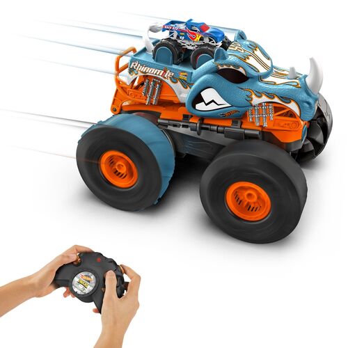 Coche radio control Rhinomite Monster Trucks Hot Wheels