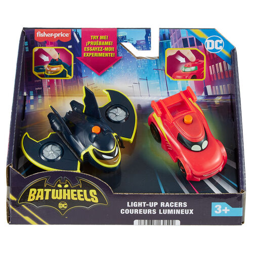 Set 2 Coches Redbird & Batwin Batwheels DC Comics