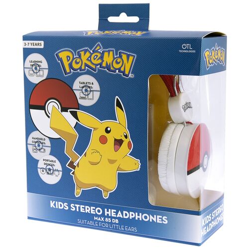 Pokemon Pokeball core kids headphones