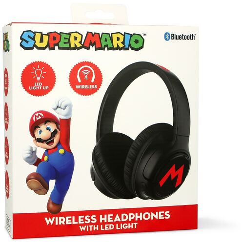 Super Mario Bros wireless LED headphones