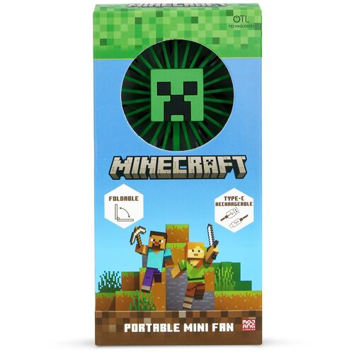 Minecraft 3D foldable portable mini fan