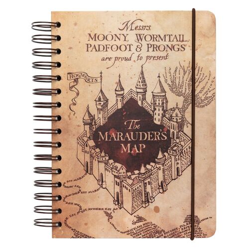 Harry Potter Marauders Map A5 notebook