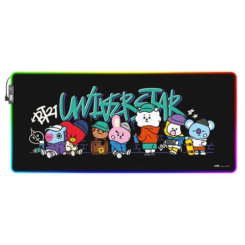 BT21 Led gaming desk mat