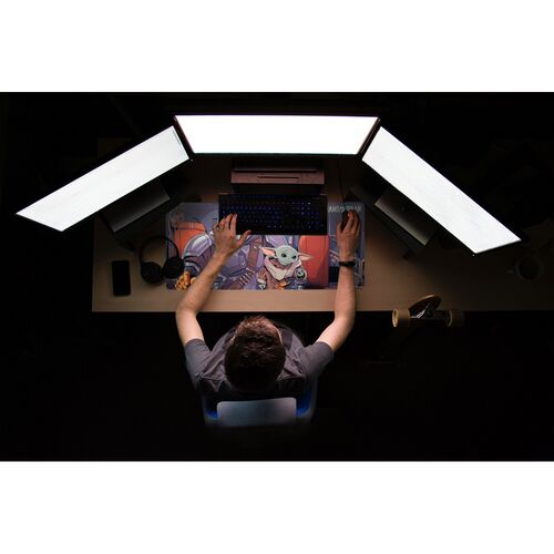 Star Wars Mandalorian & Child gaming desk mat