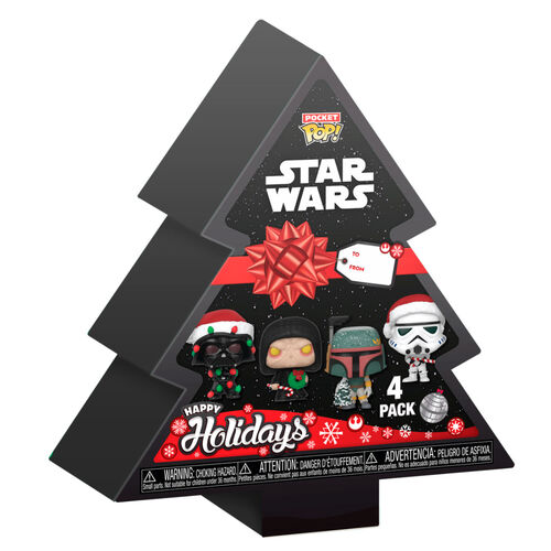 Arbol con 4 figuras Pocket POP Star Wars