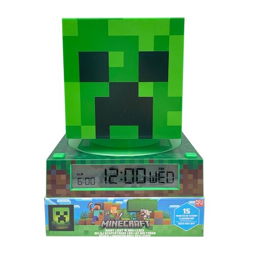 Minecraft 3D lamp with alarm clock