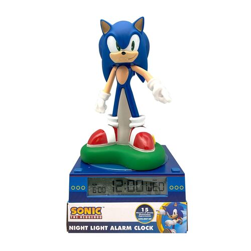 Sonic the Hedgehog 3D lamp with alarm clock