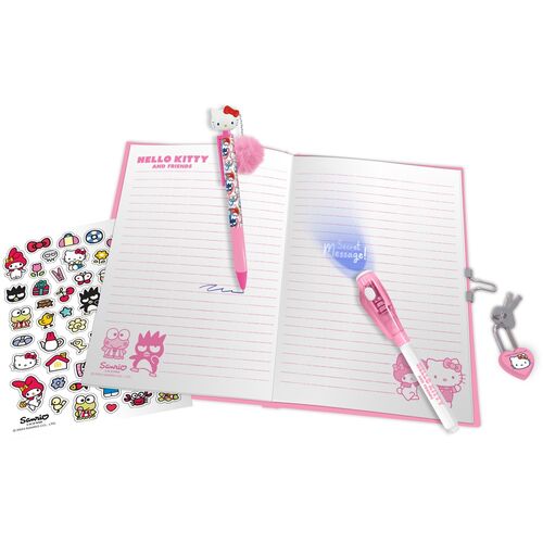 Diario + boligrafo magico + boligrafo topper Hello Kitty