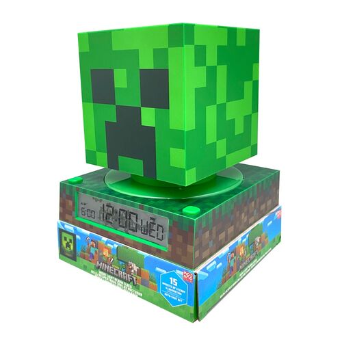 Minecraft 3D lamp with alarm clock