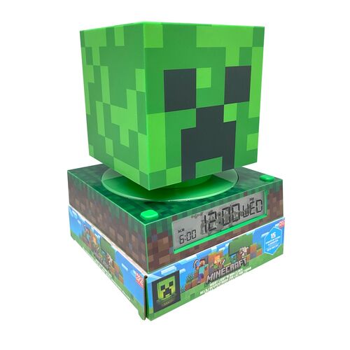 Minecraft 3D lamp with alarm clock