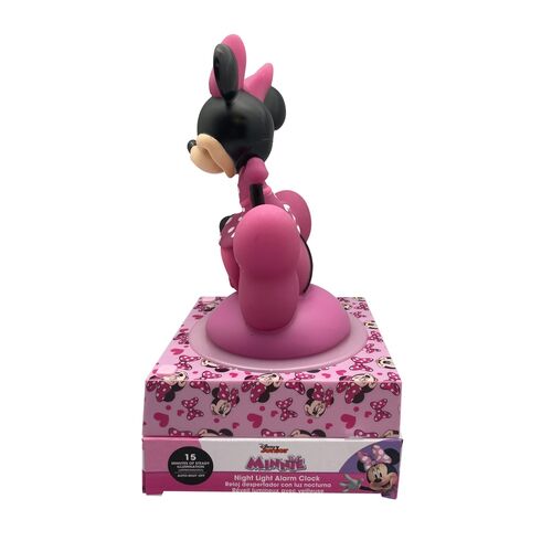 Lampara 3D con despertador Minnie Disney