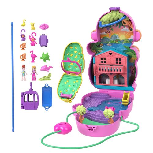 Polly Pocket Mama monkey and baby bag