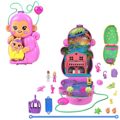 Polly Pocket Mama monkey and baby bag