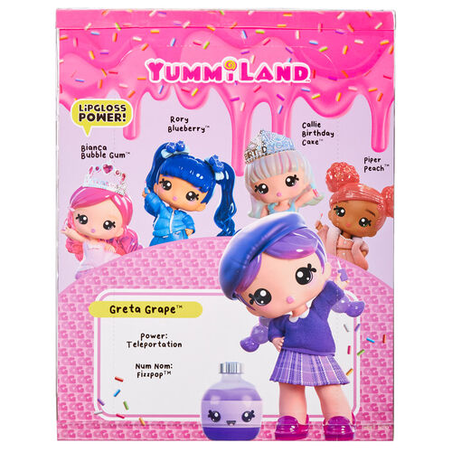 Yummiland Surprise Large Greta Grape doll+ lip gloss