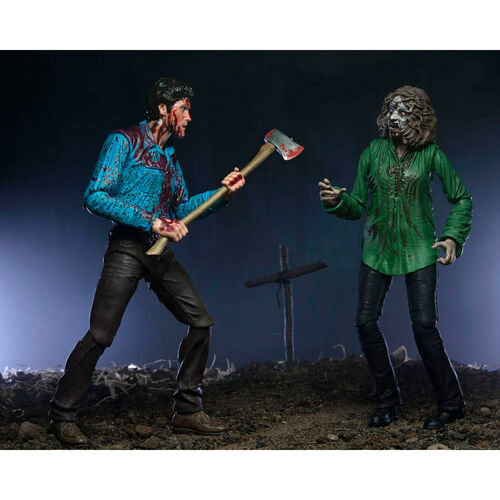 Set 2 figuras Ultimate Bloody Ash & Cheryl Williams Evil Dead 18cm