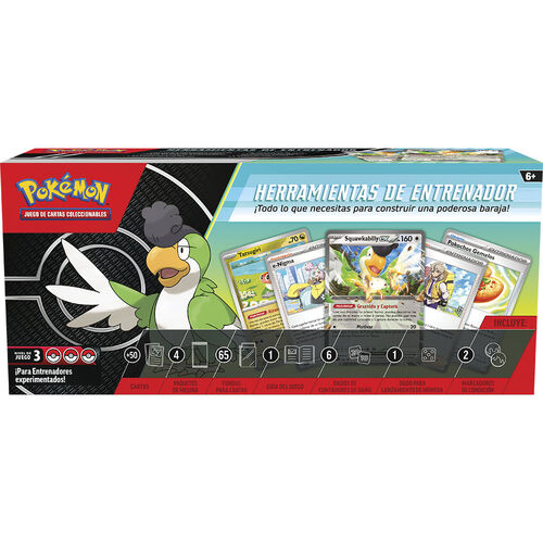 Estuche juego cartas coleccionables Herramientas de Entrenador Pokemon espaol