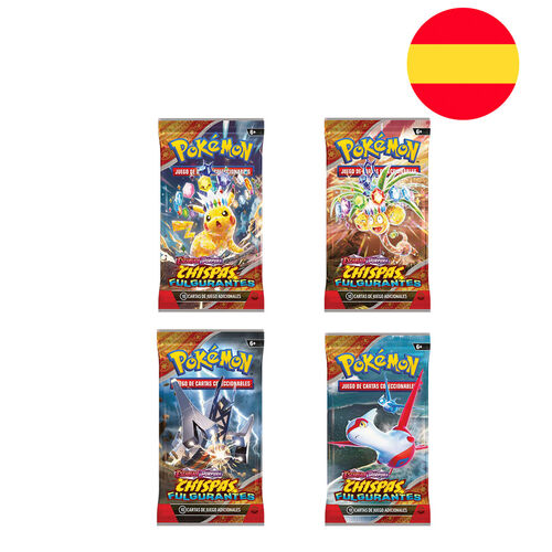 Sobre juego cartas coleccionables SV08 Pokemon espaol surtido