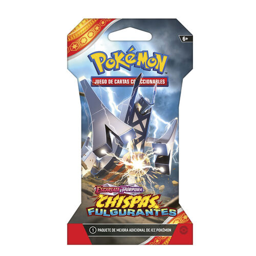 Sobre juego cartas coleccionables Chispas Fulgurantes Escarlata y Purpura Pokemon espaol surtido