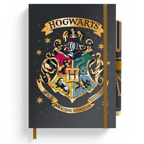 Harry Potter Hogwarts A5 premium notebook + pen