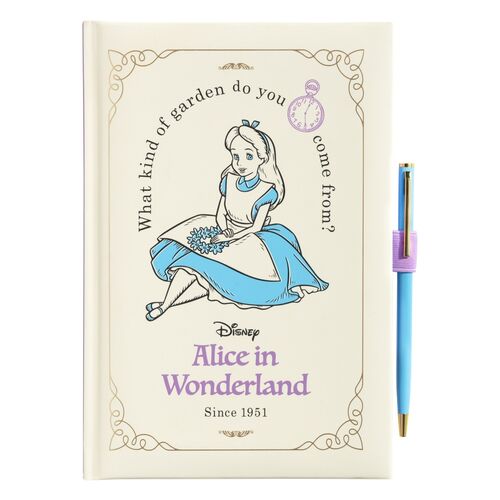 Disney Alice in Wonderland A5 premium notebook + pen