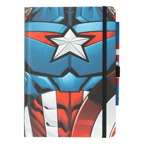 Marvel Captain America A5 premium notebook + pen