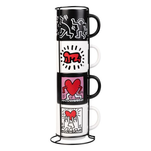 Keith Haring set of 4 mugs