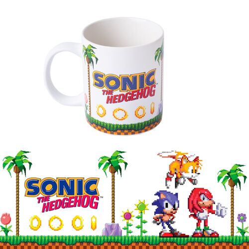 Taza Retro Pixel Sonic The Hedgehog 350ml