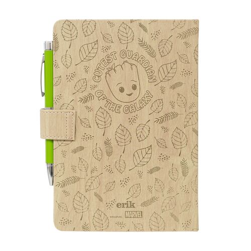 Cuaderno A5 premium + boligrafo proyector Yo Soy Groot Marvel