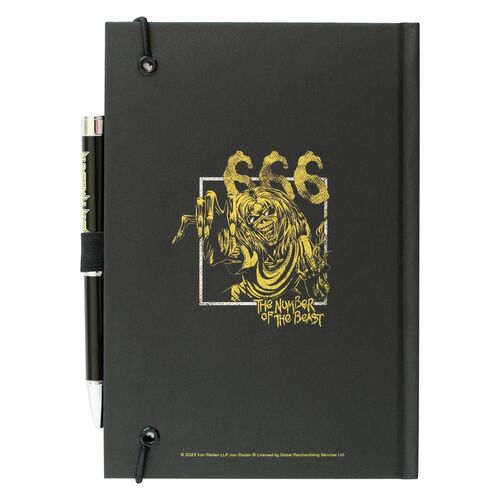 Iron Maiden A5 premium notebook + projector pen