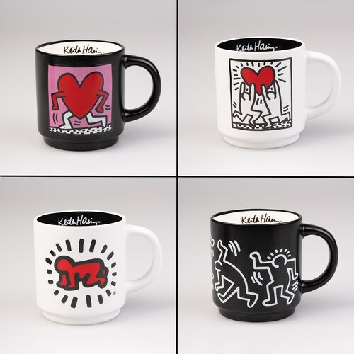 Keith Haring set of 4 mugs