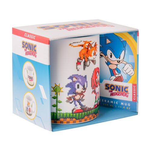 Taza Retro Pixel Sonic The Hedgehog 350ml