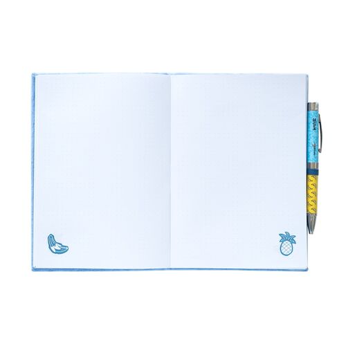 Cuaderno A5 premium + boligrafo proyector Stitch Disney