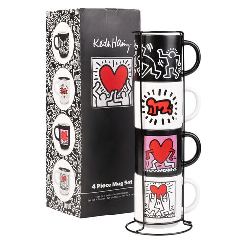 Keith Haring set of 4 mugs