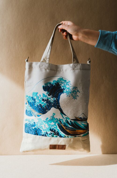 The Great Wave off Kanagawa shopping bag