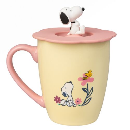 Snoopy premium mug with lid