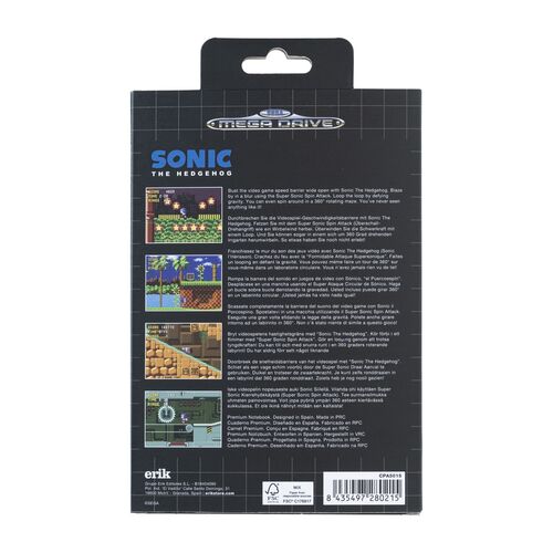 Cuaderno A5 premium Megadrive Sonic