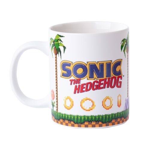 Taza Retro Pixel Sonic The Hedgehog 350ml