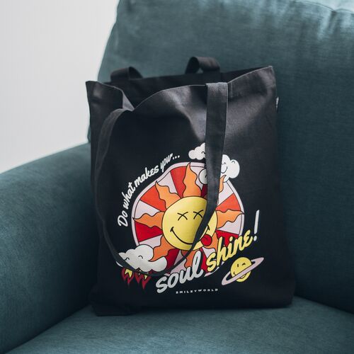 Smiley Quirky Comics shopping bag