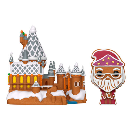 Figura POP Town Harry Potter Gingerbread Dumbledore & Hogwarts