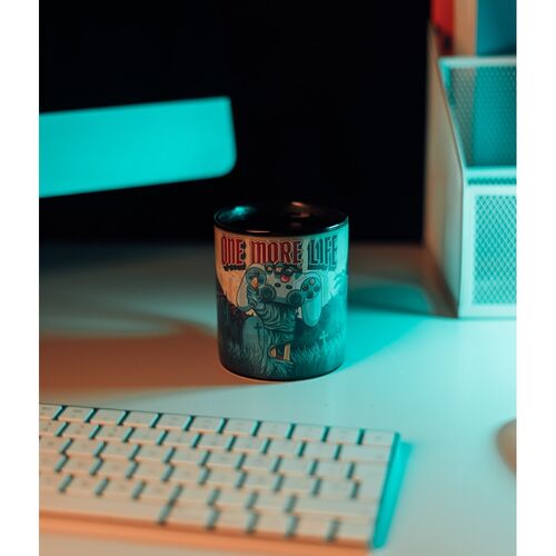 Taza termocolora Gameration One More Life 350ml