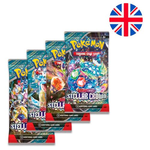 Sobre juego cartas coleccionables SV7 Pokemon ingles surtido