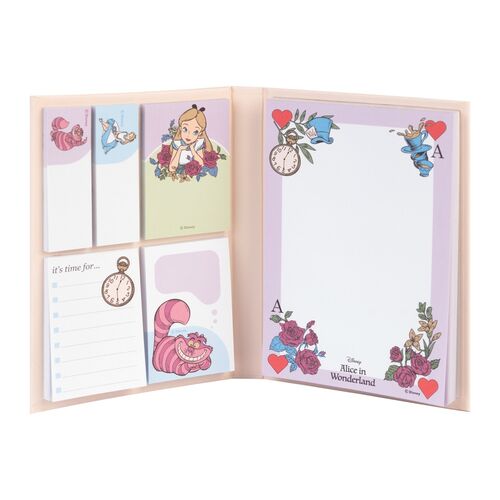 Disney Alice in Wonderland Sticky notes notebook