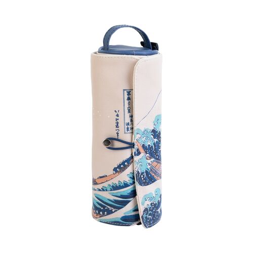 The Great Wave of Kanagawa Hokusai Roll-up carry pencil case