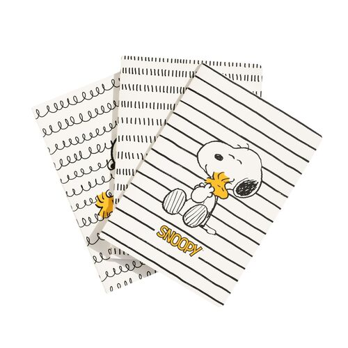 Snoopy Lazy Days pack 3 A5 notebooks