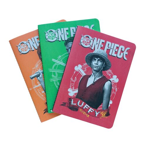 Set 3 cuadernos A5 One Piece