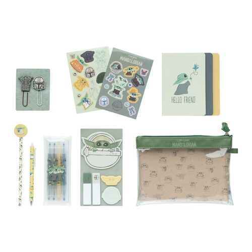 Star Wars The Mandalorian Grogu stationery kit