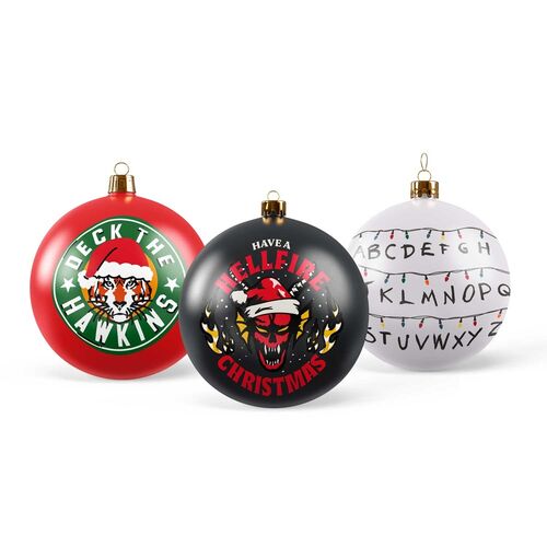 Stranger things Set 3 Christmas ornaments