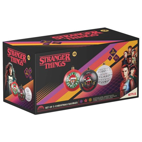 Stranger things Set 3 Christmas ornaments