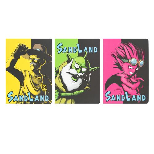 Set 3 cuadernos A5 Sand Land